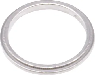 Tiffany & Co. Tiffany Together Milgrain Band Ring in Silver Platinum