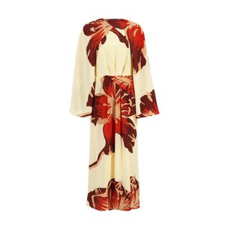 Johanna Ortiz Kleedjes, Dames, Veelkleurig, 2Xs, Odyssey Cape Dress