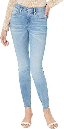 Jag Jeans Womens Jag Jeans Cecilia Blue Denim Light Wash Raw Hem Mid Rise Skinny JZZ388