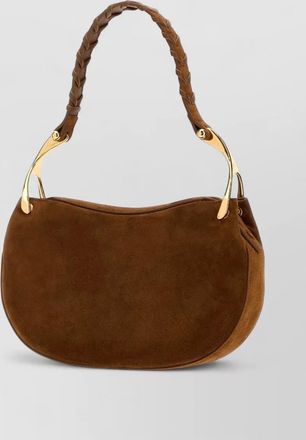 Alexander McQueen suede clutch bag