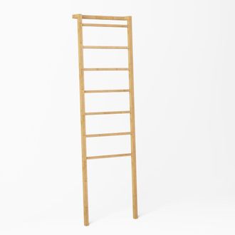 Urban Meuble Toallero de Escalera de Bamb&uacute; 173cm - Estante de Ba&ntilde;o Independiente