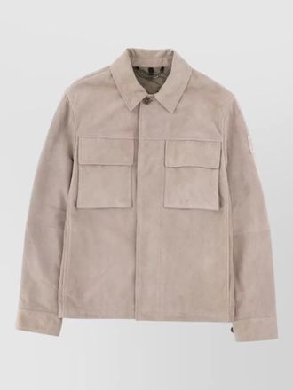 Belstaff waymark jacket buttoned cuffs point collar