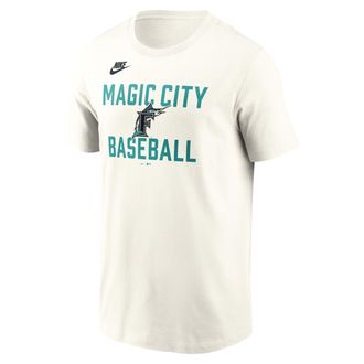 Nike Florida Marlins Cooperstown 70s Inspired Nike Mens MLB T-Shirt in Brown | N19911KFMV-9V0