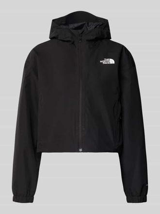 The North Face Cropped Jacke mit Logo und Rei&szlig;verschluss in Black, Gr&ouml;&szlig;e XL