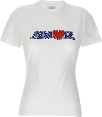 VETEMENTS Amor T-Shirt - Dames - T-shirts - Wit - L - Katoen - Tops