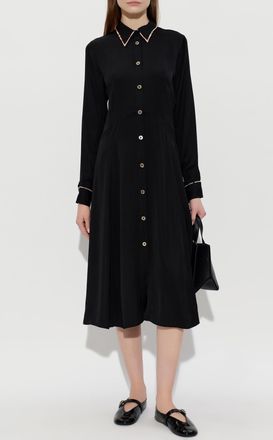 Paul Smith Dress With Long Sleeves, Womens, Black