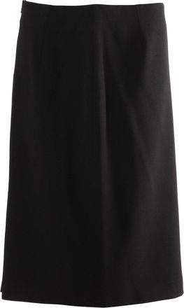 Max Mara Midi Skirt in Black Triacetate