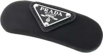 Prada Pre-owned Accessories, female, Black, Size: ONE SIZE Pre-owned Nylon Hair Accessory
