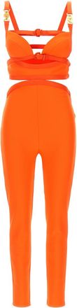Versace Orange La Vacanza capsule Medusa 95 jumpsuit