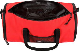 Eastpak Mens Logo Patch Duffel Bag Red Textile