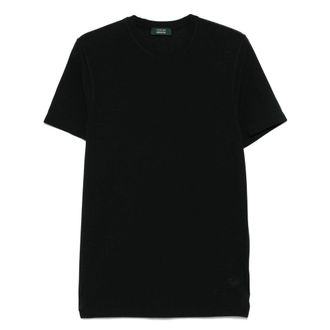 Zanone T Shirt Nero-Uomo