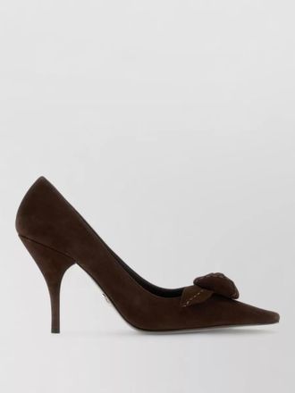 Prada suede leather pumps