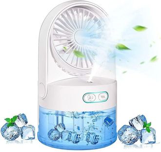 OEM Ventilador De Mesa Con Funci&oacute;n De Nebulizaci&oacute;n, Peque&ntilde;o Ventilador Personal De Escritorio Con Dep&oacute;sito De Agua Grande De 300 Ml