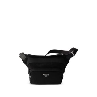 Prada Logo-plaque Shoulder Bag