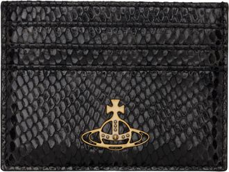 VIVIENNE WESTWOOD フラットオーブカードホルダー Vivienne Westwood Black Flat Card Holder from $95.00 - on