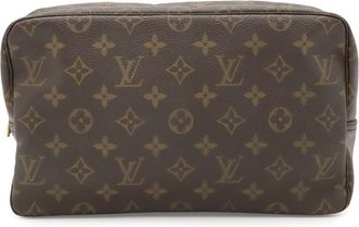 Louis Vuitton Brown Monogram Canvas Clutch Bag Pouch (Pre-Owned)