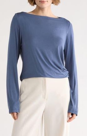 Renee C Boat Neck Top in Indigo at Nordstrom Rack, Size 3 X