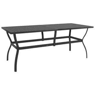 vidaXL Mesa De Jard&iacute;n 190x80x72 Cm De Acero Antracita