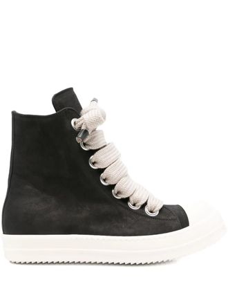 Rick Owens: Black Leather Sneakers now up to −63% | Stylight