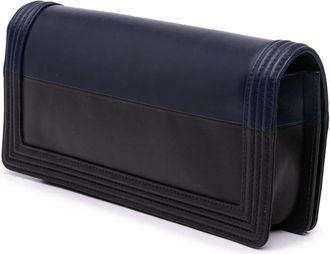 Chanel Clutches - 2015-2016 Bicolor Lambskin Boy Clutch - Gr. unisize - in Schwarz - für Damen
