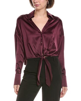 Ramy Brook Farrah Silk-Blend Blouse