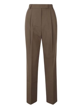 Frankie Shop back welt pocket suit trousers - Bruin