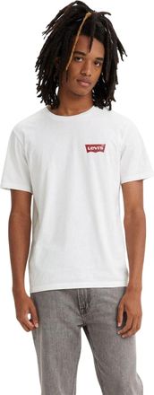 Levi's Heren-T-shirt met logo en ronde hals (set van 2) (Wit)