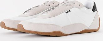 HUGO BOSS Mens BOSS Orange Jaylen_Lowp_sdnylt Mens Trainers - Open White 120 - Size: 12