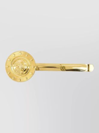 Versace metal hair clips round design