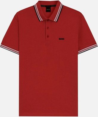 HUGO BOSS Mens Hugo Boss Dark Red Paddy Polo Shirt - Size: 7-10YRS