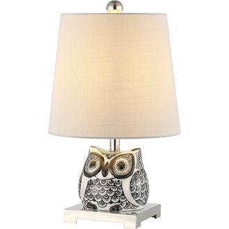 Jonathan Y Designs Justina Ceramic Mini LED Table Lamp in Black/white at Nordstrom