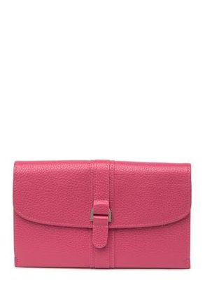 Longchamp Le Foulonne Leather Wallet in Pink at Nordstrom Rack