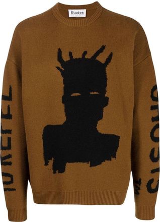 Études Studio graphic-print sweater - Brown