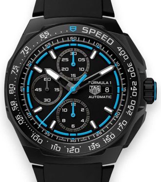 Tag Heuer Th Formula 1 Chronograph Automatic Black Dial Mens Watch CBZ2084.FT8097