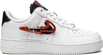 Nike Air Force 1 Low Carabiner Swoosh Red sneakers - unisex - Leather/Rubber/Fabric - 11 - White