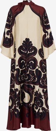 La DoubleJ Seidentwill-Maxikleid Magnifico Corsini Plac&eacute;e