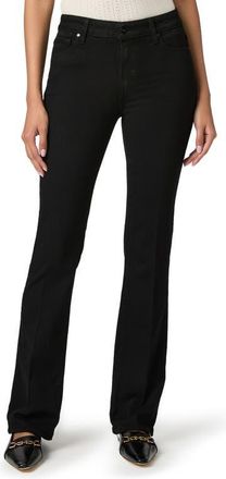 Paige Manhattan High Waist Bootcut Jeans in Blk Shadow at Nordstrom, Size 30