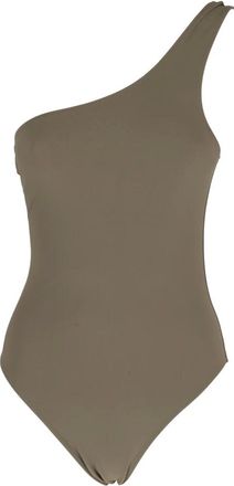 Lido Elegant One Shoulder Dress - female - LIDO - Swimsuits - Green - L - Swimwear