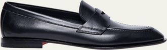 Santoni Famed Leather Penny Loafers