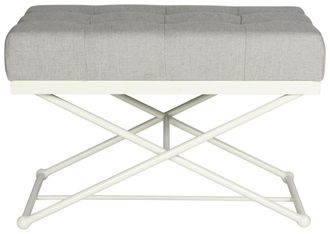 Safavieh Banco en metal blanco
