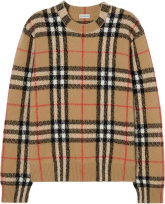 Burberry Check Cashmere Sweater
