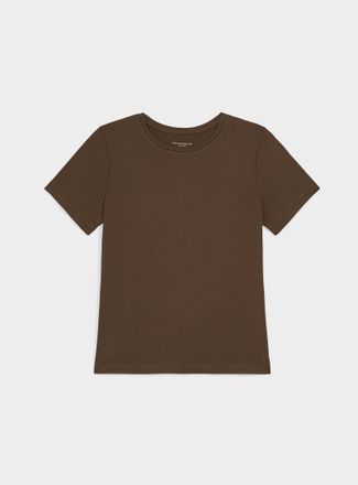 Contemporaine Womens Flowy crew-neck T-shirt