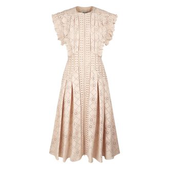 Alberta Ferretti Alberta Ferretti, Midi Dresses, female, Beige, Size: M Day Midi Dress