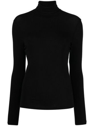 A Gold E Pascale high-neck top - women - Elastane/Lyocell - S - Black