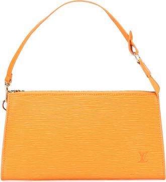 Louis Vuitton Pre-owned Womens Epi Pochette Shoulder Bag - Orange Leather - One Size