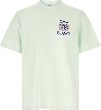 Casablanca Light Mint Crew Neck T-Shirt