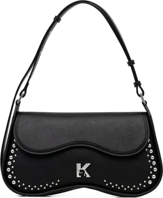 Karl Lagerfeld Borsa a spalla Sunglasses con borchie - Nero