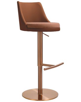 TOV Furniture Tov Furniture Reagan Houndstooth Adjustable Swivel Stool