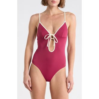 Onia Soleil One-Piece Swimsuit in Anemone at Nordstrom Rack, Size X-Small