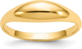 Diamond2Deal 14k Yellow Gold Polished Dome Ring